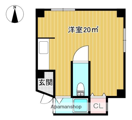 第10芦屋ビル(ワンルーム/2階)の間取り写真