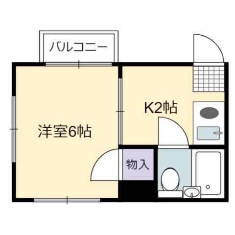 BRILLO竹屋(1K/4階)の間取り写真