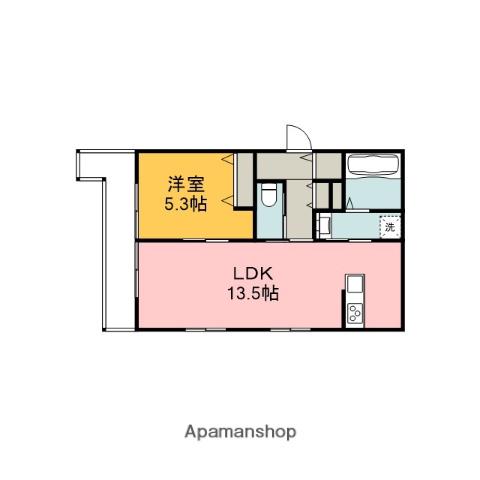 HEBEL MAISON 古市(1LDK/2階)の間取り写真