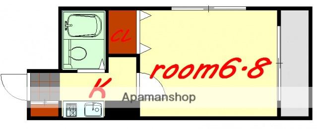 ニューライフ曙(1K/4階)の間取り写真