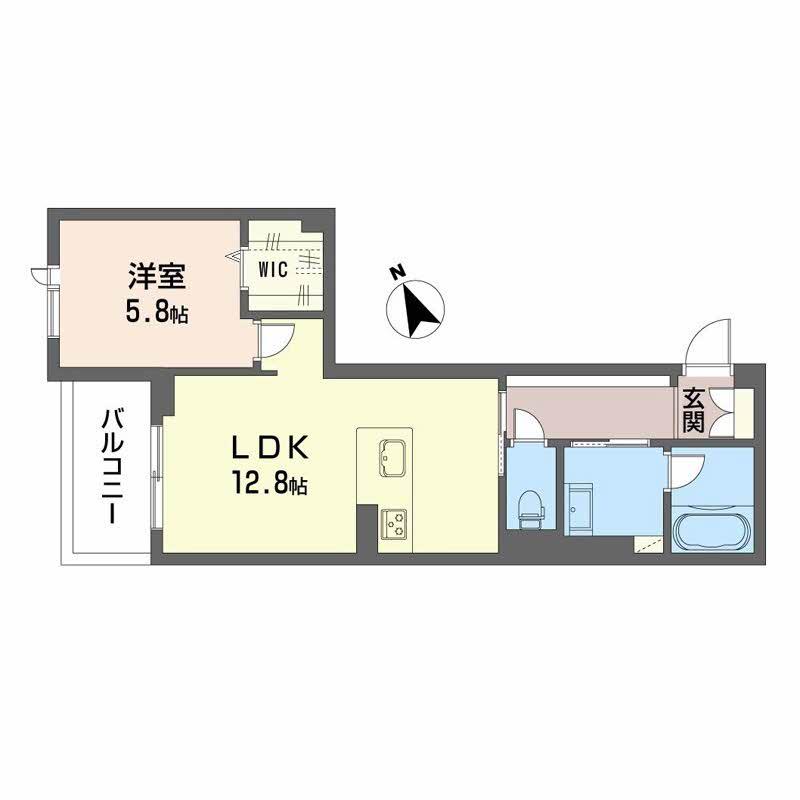 OLIVECOURT(1LDK/3階)の間取り写真