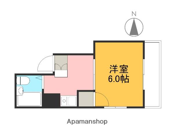 清和榎町(1K/6階)の間取り写真