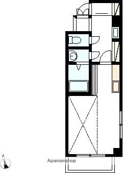 ファミーリエ昭和町(ワンルーム/3階)の間取り写真