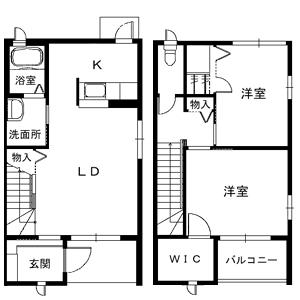 ソレイユ東雲(2LDK/1階)の間取り写真