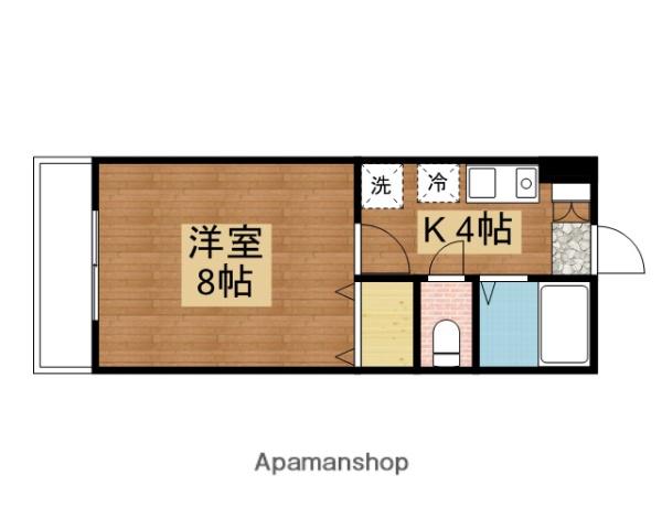 コートソフィア(1K/1階)の間取り写真