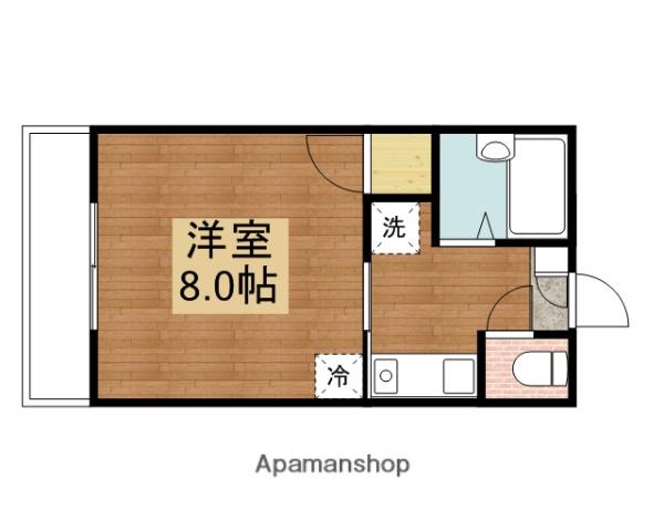 コーポヤマトA棟(1K/1階)の間取り写真