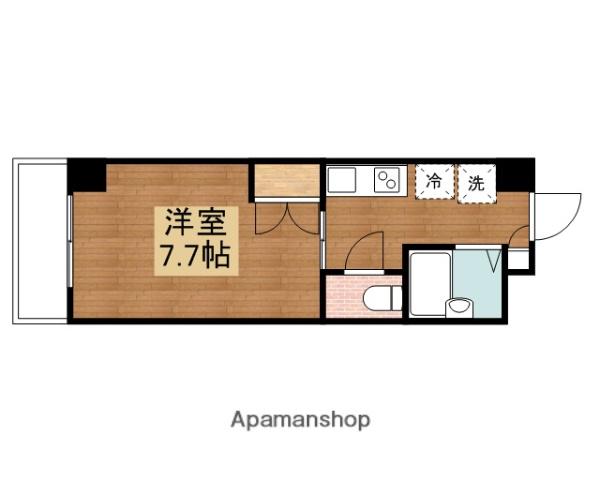 シャルムロード(1K/2階)の間取り写真