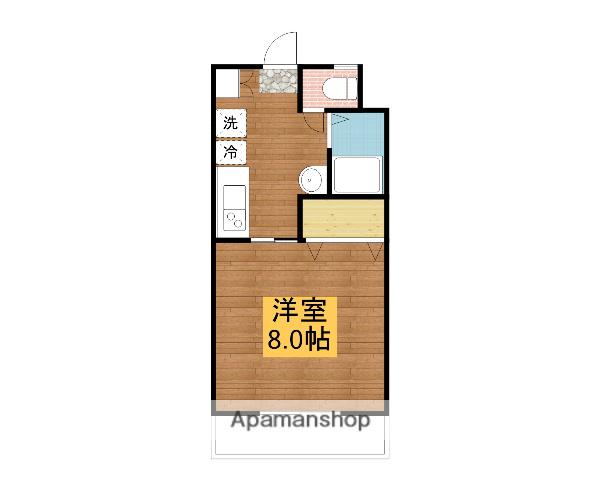 鏡山マンションⅠ(1K/2階)の間取り写真