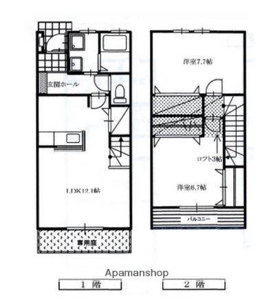 ラ・ペトレ壱番館(2LDK)の間取り写真