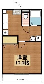 アルカディアⅢ(1K/3階)の間取り写真