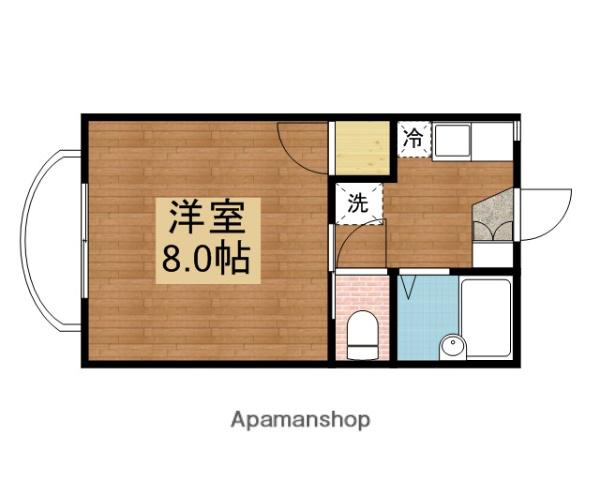 メゾン正原(1K/2階)の間取り写真