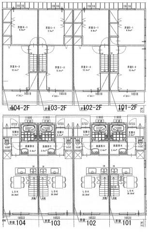 サンメゾン西条北口(2LDK/1階)の間取り写真