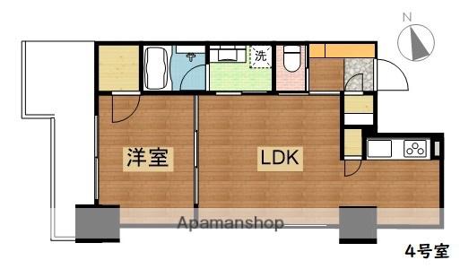 アルカディアSAIJO(1LDK/9階)の間取り写真