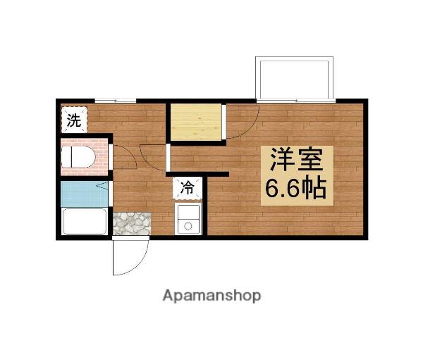 ヴィレッタ東広島壱番館(1K/2階)の間取り写真