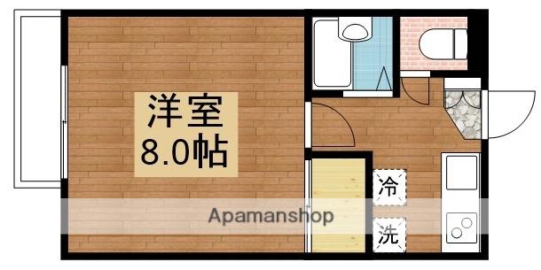 フェニックスタウンB棟(1K/2階)の間取り写真