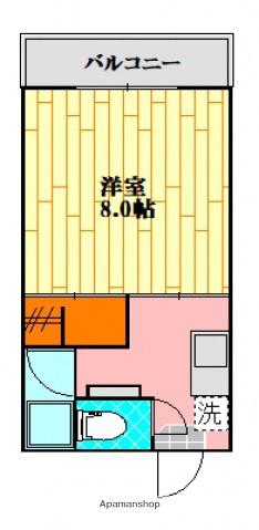 ELCAMINO(1K/2階)の間取り写真