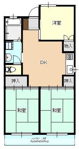 第1西本ビル(3DK/2階)の間取り写真