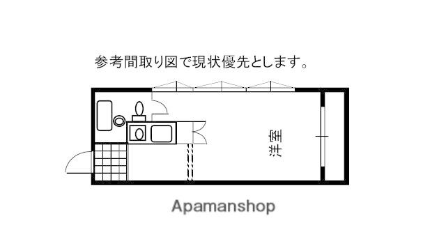 サンローレル船越(1K/2階)の間取り写真