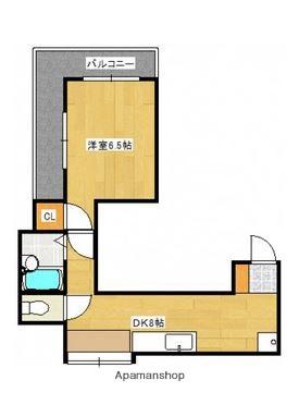 第1木本ビル(1DK/3階)の間取り写真