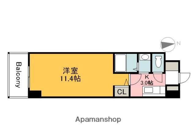 シャルマン財官Ⅰ(1K/1階)の間取り写真