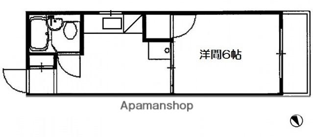 ハイライフ橋本(1K/3階)の間取り写真
