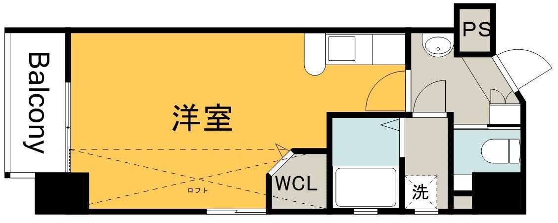 KATAYAMABLDG19(ワンルーム/3階)の間取り写真