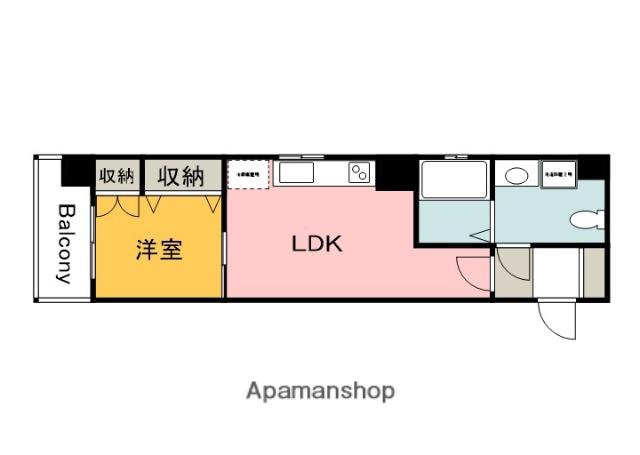 小町グランデ(1LDK/4階)の間取り写真