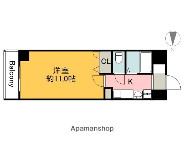 十日市森野ビル(1K/2階)の間取り写真
