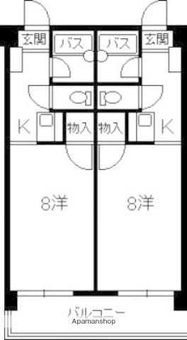 リマーカーブル己斐(1K/5階)の間取り写真