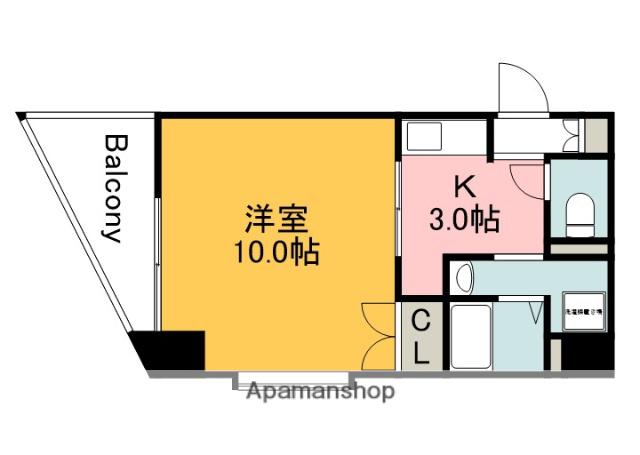 プライムコートK(1K/5階)の間取り写真