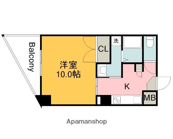 プライムコートK(1K/7階)の間取り写真