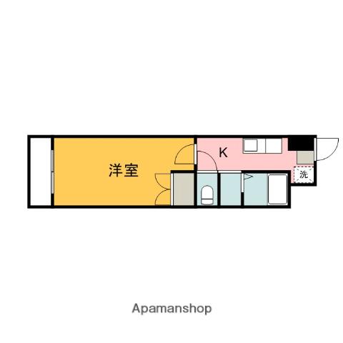 田部ビル(1K/5階)の間取り写真