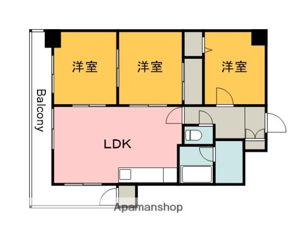 センチュリー世良(3LDK/7階)の間取り写真