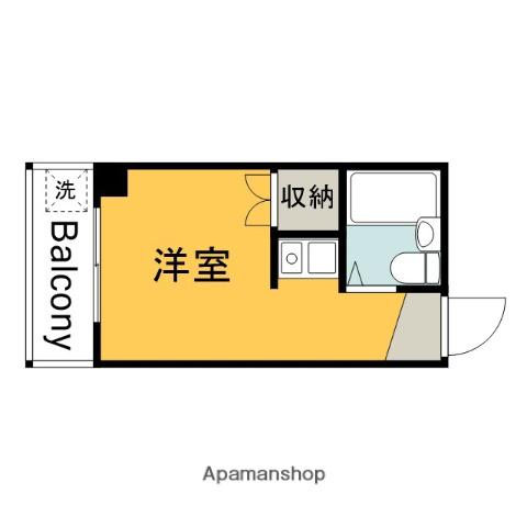 グランドアメニティ住吉(ワンルーム/2階)の間取り写真