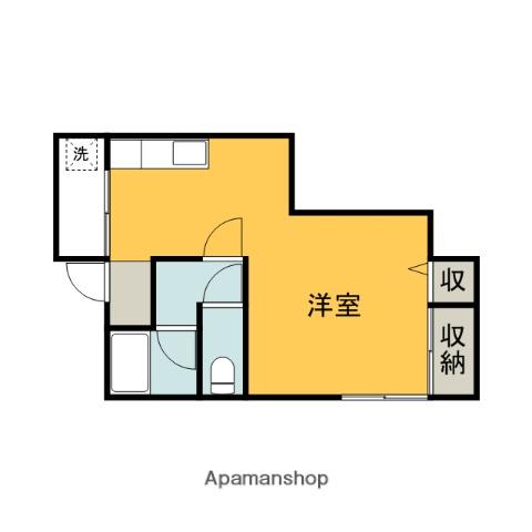 森脇アパート(ワンルーム/2階)の間取り写真