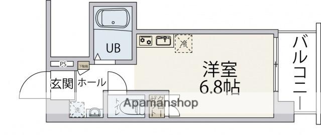 KENSEI7(ワンルーム/2階)の間取り写真