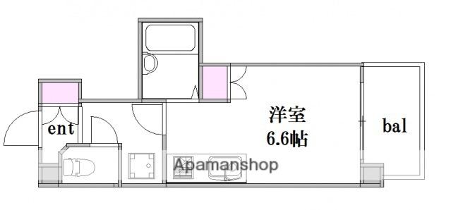 KENSEI7(ワンルーム/5階)の間取り写真
