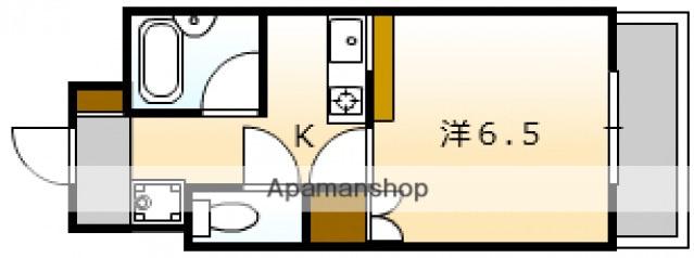 スカイNフルタ(1K/6階)の間取り写真