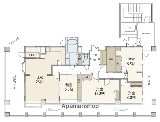 ISTYLE FUNAIRI(4LDK/10階)の間取り写真