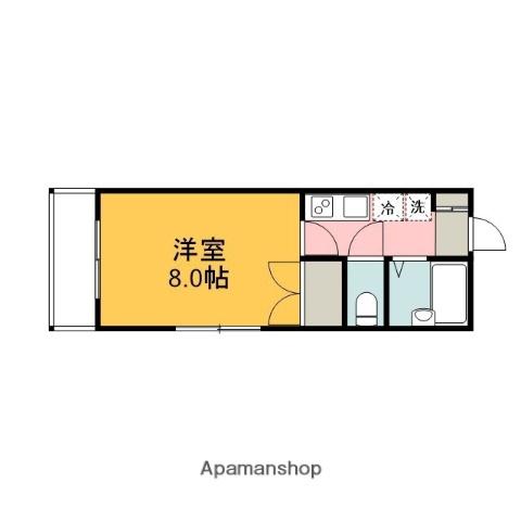 ハイツ エクセレント(1K/1階)の間取り写真