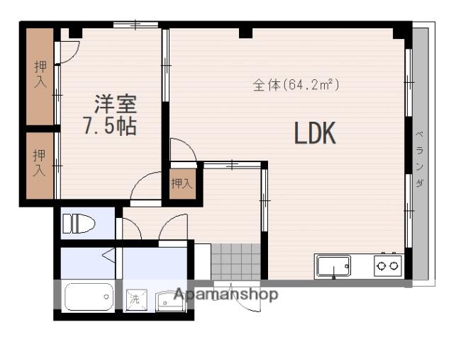コーポ伊藤(1LDK/2階)の間取り写真