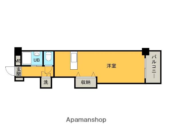 フォーラム牛田本町(ワンルーム/1階)の間取り写真