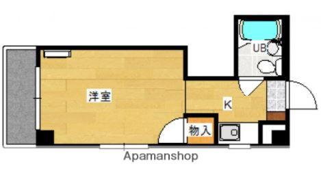 南千田柴崎ビル(ワンルーム/4階)の間取り写真