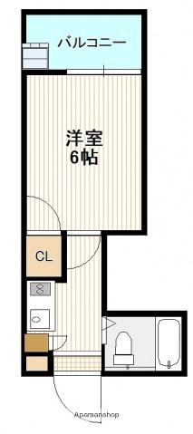 舟入ビル(1K/4階)の間取り写真