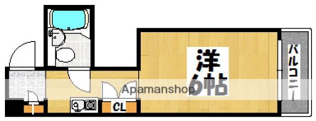 サンシャイン舟入中町(1K/2階)の間取り写真
