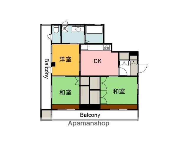 コーポ吉岡(3DK/1階)の間取り写真