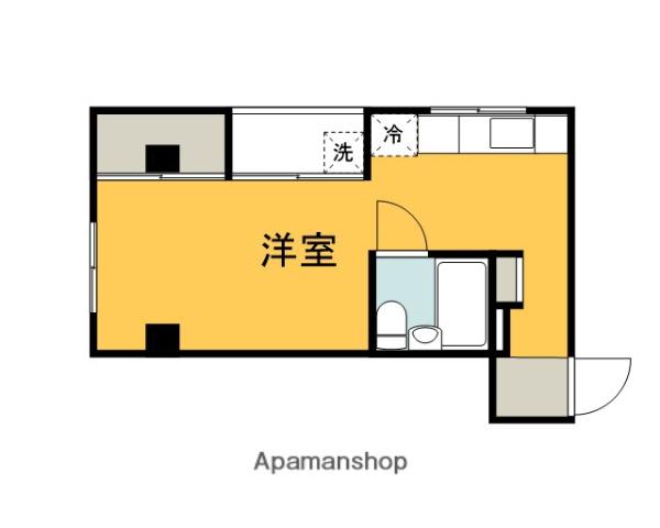 ブルックス駅前(ワンルーム/3階)の間取り写真
