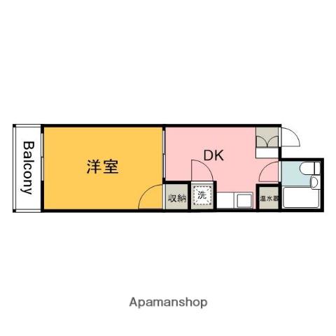 PS BLDG(1DK/3階)の間取り写真