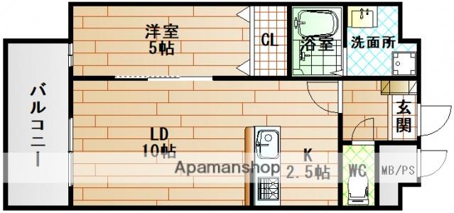 ル・ソレイユ(1LDK/9階)の間取り写真