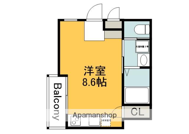 CLOVER NAGATSUKA(ワンルーム/1階)の間取り写真